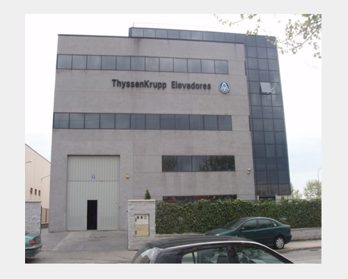Ejecución edificio, oficinas nave y sótano para la empresa Thyssenkrupp Elevadores, S.L. en calle Valle de Tobalina